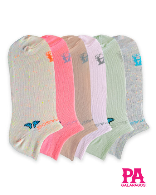 Pack X6 Taloneras Colores Claros