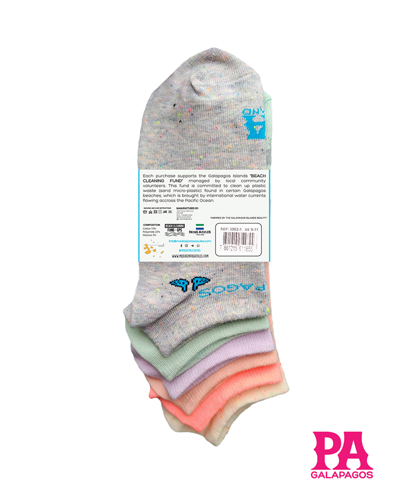 Pack X6 Taloneras Colores Claros - Image 3