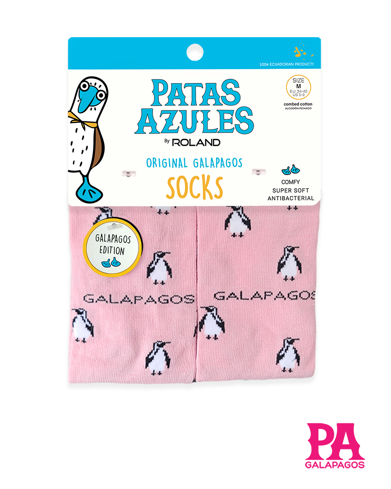 Pingüinos Fondo Rosado Con Brillo - Image 2