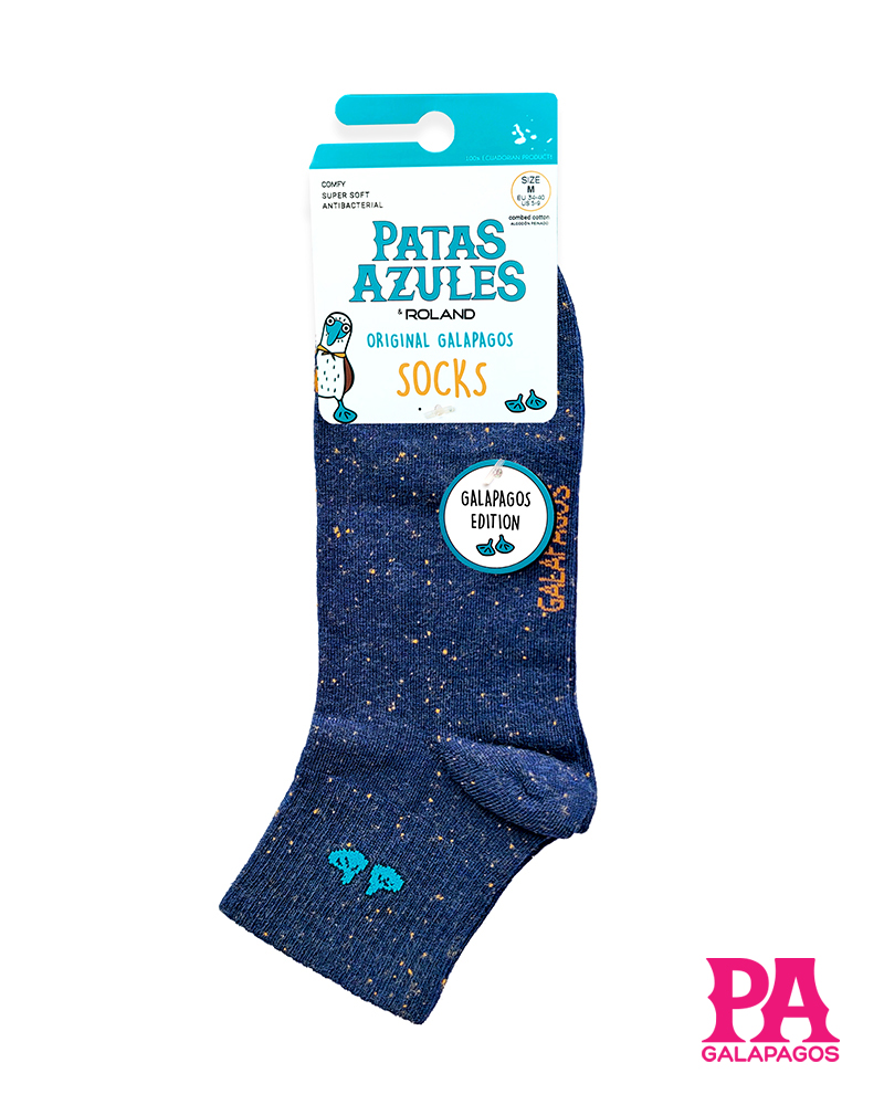 Patitas Azules Azul Oscuro Jaspeado Naranja - Image 2