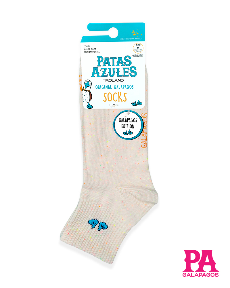 Patitas Azules Crema Jaspeado De Naranja - Image 2