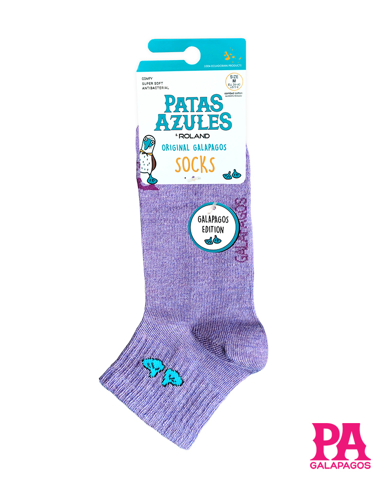 Patitas Azules Morado Con Rayas Azules - Image 2