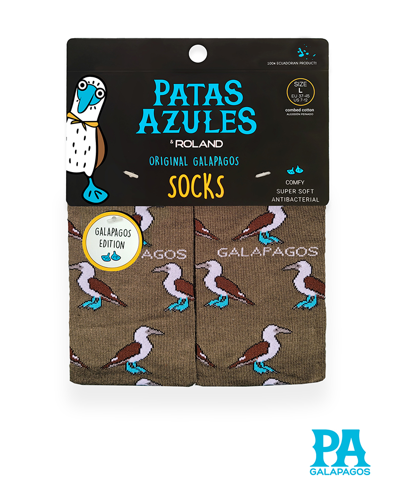 Piqueros patas azules fondo verde militar - Image 2